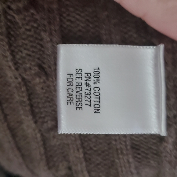 Croft & Barrow brown knit sweater M - Picture 6 of 7